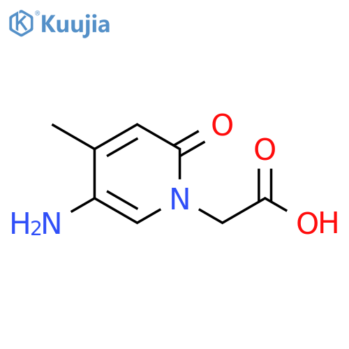 2-(5-amino-4-methyl-2-oxo-1,2-dihydropyridin-1-yl)acetic acid structure