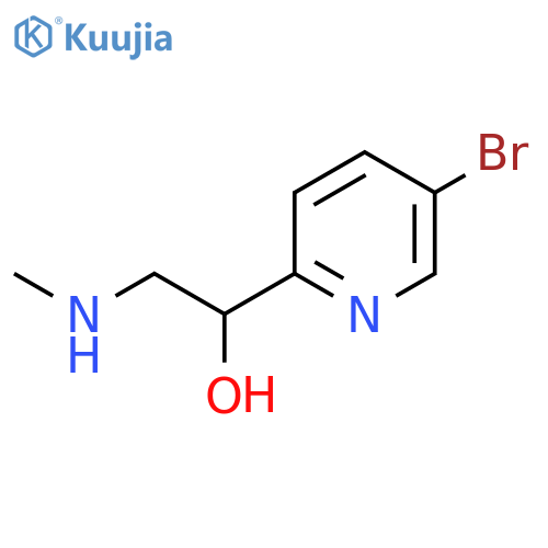 1-(5-bromopyridin-2-yl)-2-(methylamino)ethan-1-ol structure