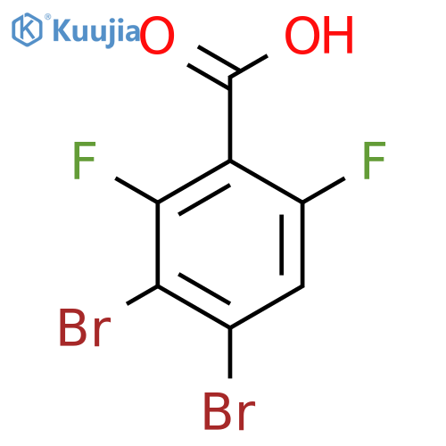 3,4-Dibromo-2,6-difluorobenzoic acid structure