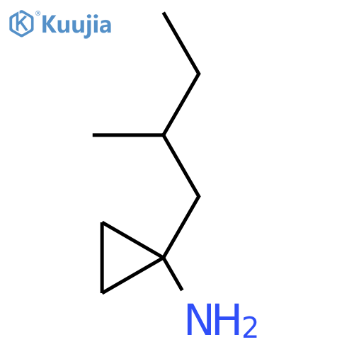 1-(2-methylbutyl)cyclopropan-1-amine structure