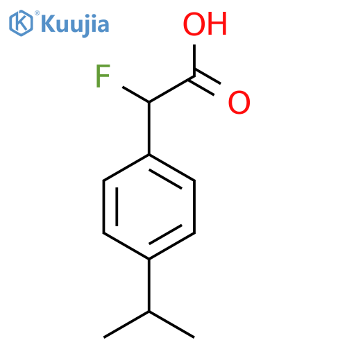 2-fluoro-2-4-(propan-2-yl)phenylacetic acid structure