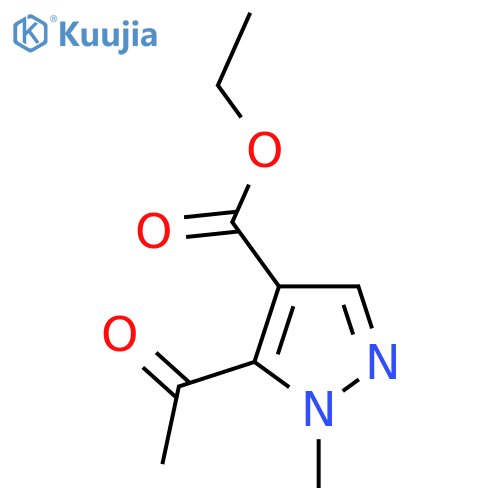 ethyl 5-acetyl-1-methyl-1H-pyrazole-4-carboxylate structure