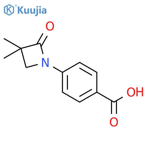Benzoic acid, 4-(3,3-dimethyl-2-oxo-1-azetidinyl)- structure