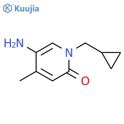 5-Amino-1-(cyclopropylmethyl)-4-methyl-1,2-dihydropyridin-2-one structure