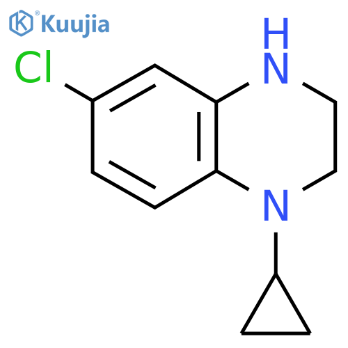 6-Chloro-1-cyclopropyl-1,2,3,4-tetrahydroquinoxaline structure