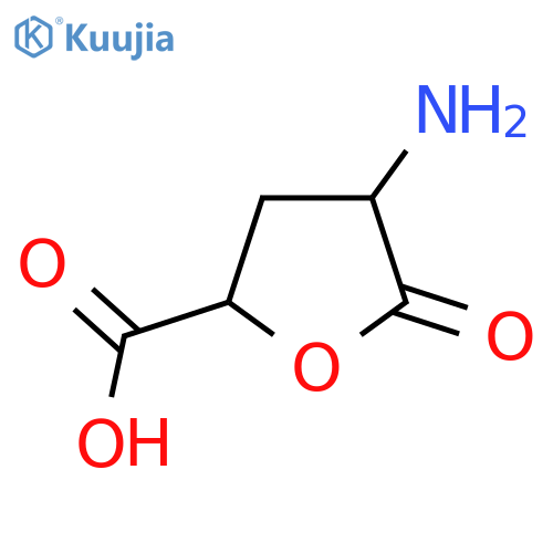 4-Amino-5-oxo-tetrahydro-furan-2-carboxylic acid structure