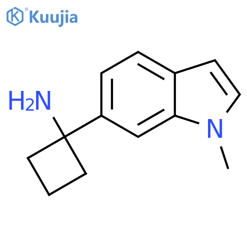 1-(1-methyl-1H-indol-6-yl)cyclobutan-1-amine structure