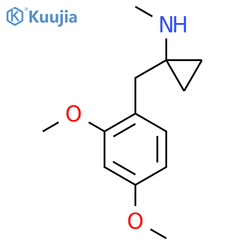1-(2,4-dimethoxyphenyl)methyl-N-methylcyclopropan-1-amine structure