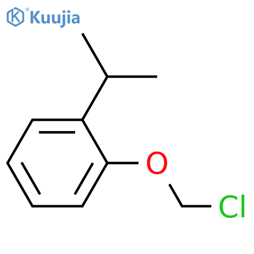 Benzene, 1-(chloromethoxy)-2-(1-methylethyl)- structure