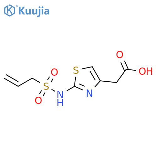 2-2-(prop-2-ene-1-sulfonamido)-1,3-thiazol-4-ylacetic acid structure