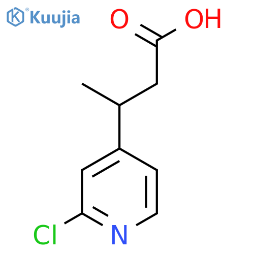 3-(2-chloropyridin-4-yl)butanoic acid structure