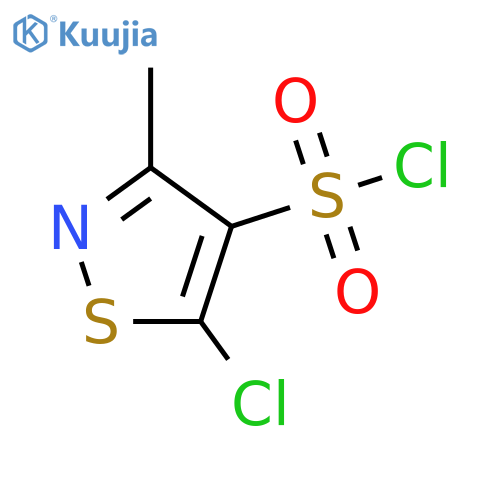 5-chloro-3-methyl-1,2-thiazole-4-sulfonyl chloride structure