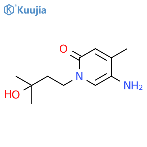 5-amino-1-(3-hydroxy-3-methylbutyl)-4-methyl-1,2-dihydropyridin-2-one structure