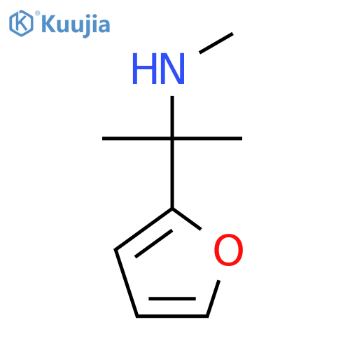 2-(furan-2-yl)propan-2-yl(methyl)amine structure