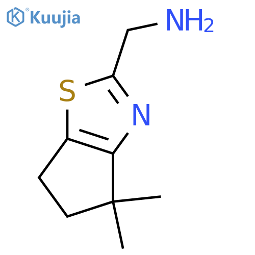 5,6-Dihydro-4,4-dimethyl-4H-cyclopentathiazole-2-methanamine structure