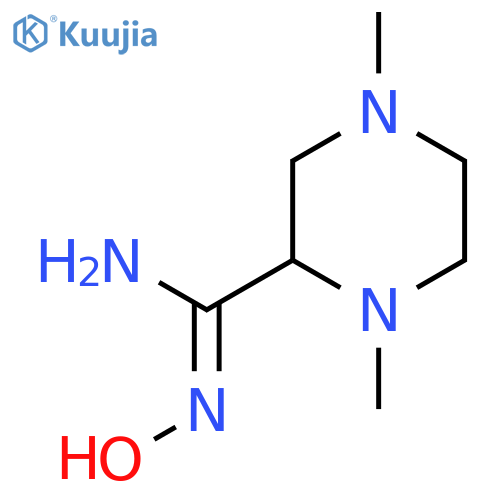 N'-hydroxy-1,4-dimethylpiperazine-2-carboximidamide structure