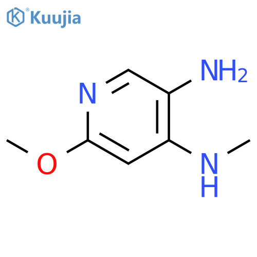 3,4-Pyridinediamine, 6-methoxy-N4-methyl- structure