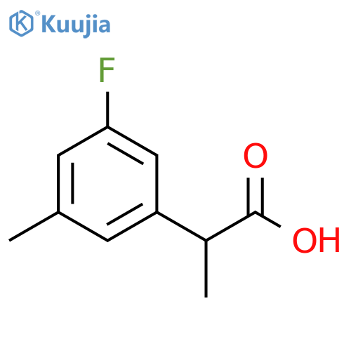 2-(3-FLUORO-5-METHYLPHENYL)PROPANOIC ACID structure