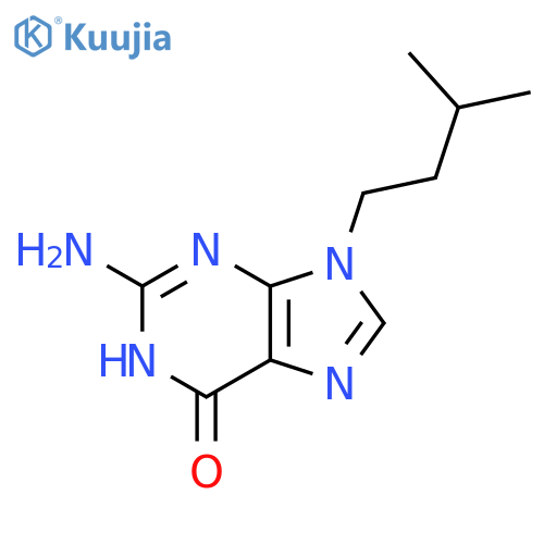 2-Amino-9-isopentyl-5H-purin-6(9H)-one structure