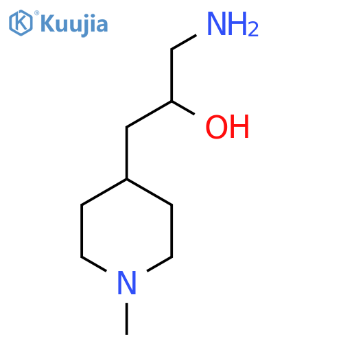 1-amino-3-(1-methylpiperidin-4-yl)propan-2-ol structure