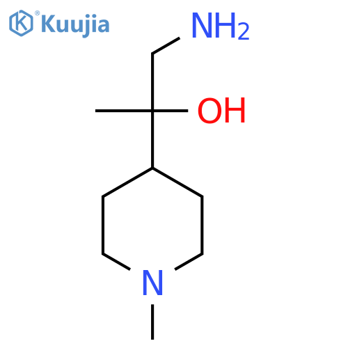 1-amino-2-(1-methylpiperidin-4-yl)propan-2-ol structure