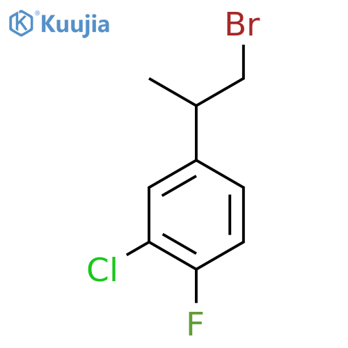 4-(1-Bromopropan-2-yl)-2-chloro-1-fluorobenzene structure
