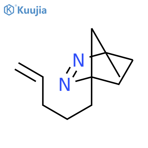 2,3-Diazabicyclo[2.2.1]hept-2-ene,1-methyl-4-(4-penten-1-yl)- structure