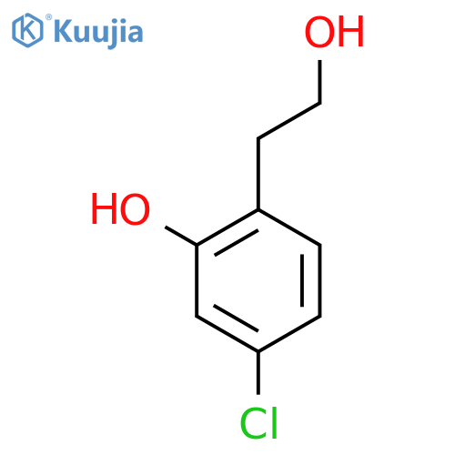 5-chloro-2-(2-hydroxyethyl)phenol structure