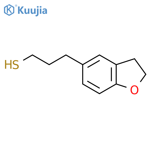 3-(2,3-dihydro-1-benzofuran-5-yl)propane-1-thiol structure