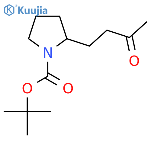 Tert-butyl 2-(3-oxobutyl)pyrrolidine-1-carboxylate structure