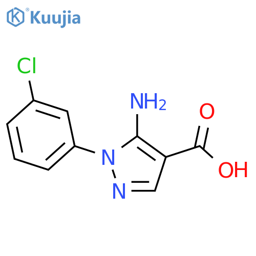 5-Amino-1-(3-chlorophenyl)-1H-pyrazole-4-carboxylic Acid structure