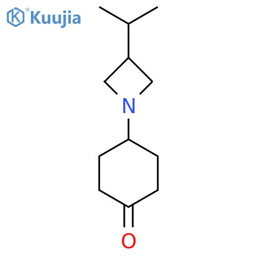 4-3-(propan-2-yl)azetidin-1-ylcyclohexan-1-one structure