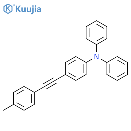Benzenamine, 4-[(4-methylphenyl)ethynyl]-N,N-diphenyl- structure