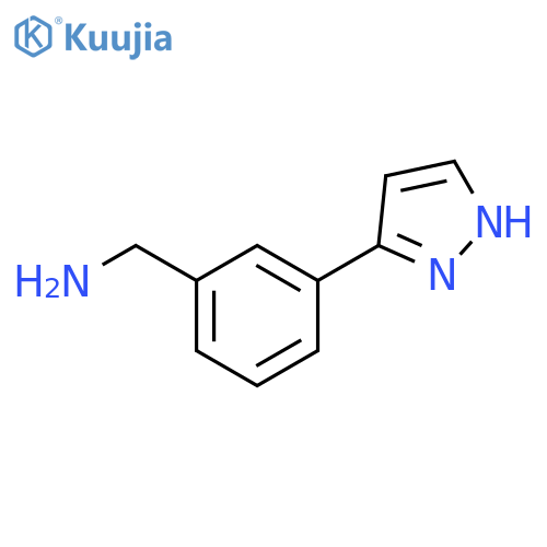 3-(1H-pyrazol-3-yl)phenylmethanamine structure