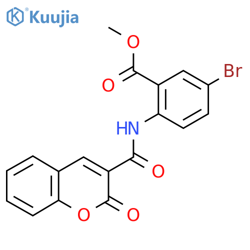 methyl 5-bromo-2-(2-oxo-2H-chromene-3-amido)benzoate structure
