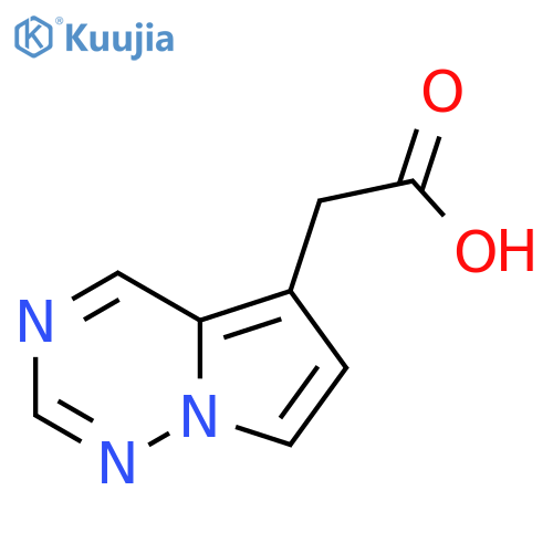 2-{pyrrolo[2,1-f][1,2,4]triazin-5-yl}acetic acid structure