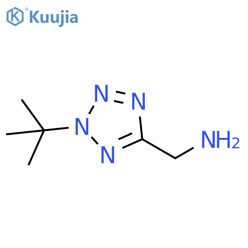 (2-tert-butyl-2H-1,2,3,4-tetrazol-5-yl)methanamine structure