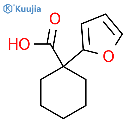 1-(furan-2-yl)cyclohexane-1-carboxylic acid structure