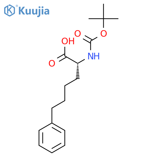 Boc-(R)-2-Amino-6-phenylhexanoic acid structure