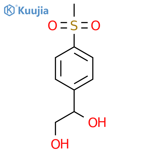1-(4-methanesulfonylphenyl)ethane-1,2-diol structure