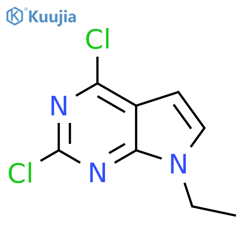 2,4-Dichloro-7-ethyl-7H-pyrrolo[2,3-d]pyrimidine structure