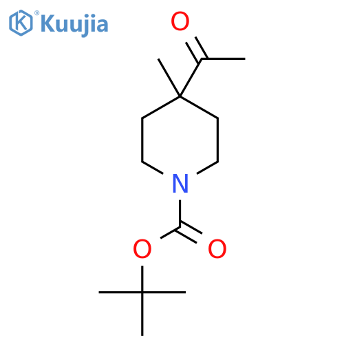 Tert-butyl 4-acetyl-4-methylpiperidine-1-carboxylate structure