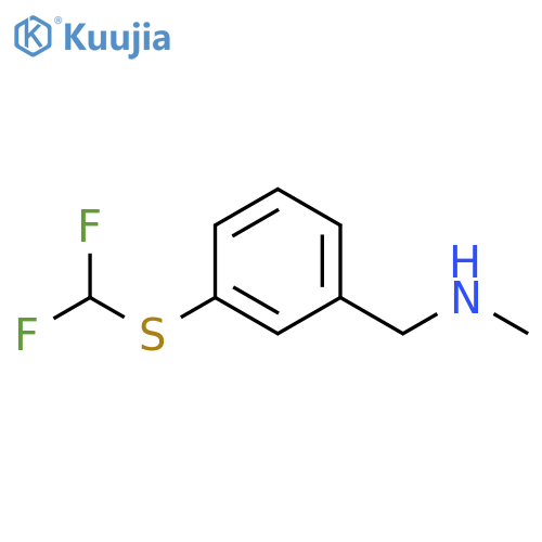 ({3-(difluoromethyl)sulfanylphenyl}methyl)(methyl)amine structure