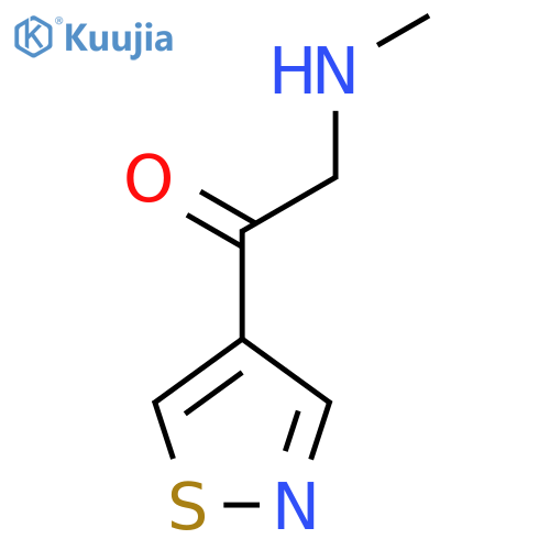 2-(Methylamino)-1-(1,2-thiazol-4-yl)ethan-1-one structure