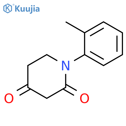 2,4-Piperidinedione, 1-(2-methylphenyl)- structure