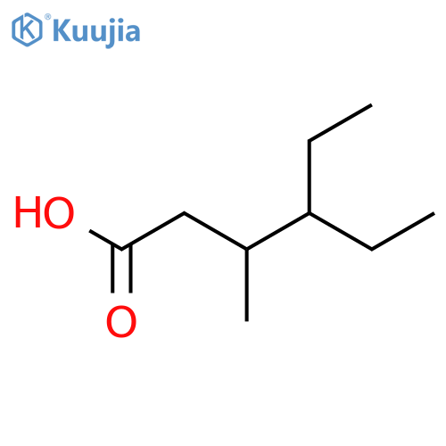 4-ethyl-3-methylhexanoic acid structure