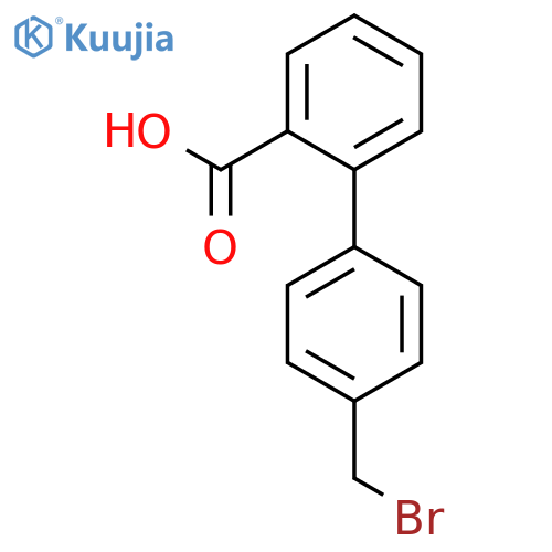 4'-(Bromomethyl)-1,1'-biphenyl-2-carboxylic Acid structure