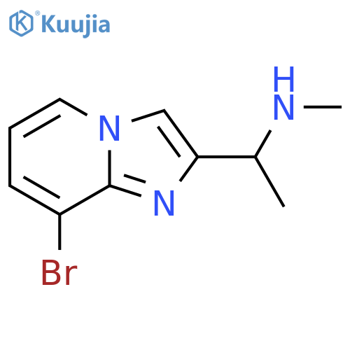 (1-{8-Bromoimidazo[1,2-a]pyridin-2-yl}ethyl)(methyl)amine structure