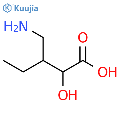 Pentanoic acid, 3-(aminomethyl)-2-hydroxy- structure