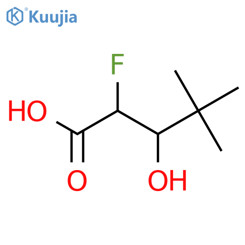 2-fluoro-3-hydroxy-4,4-dimethylpentanoic acid structure